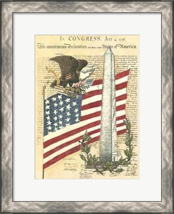 Framed Proud to be an American II Print