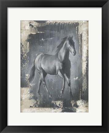 Framed Running Stallion I Print