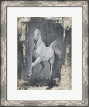 Framed Running Stallion II Print