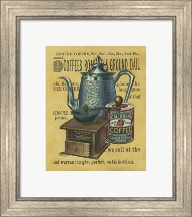 Framed Small Coffee Grounds (IP) Print