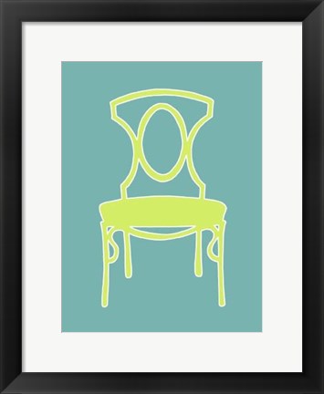 Framed Small Graphic Chair I (U) Print