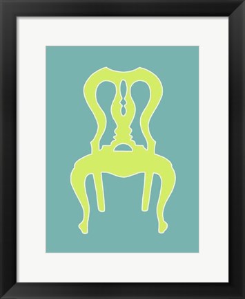 Framed Small Graphic Chair II (U) Print