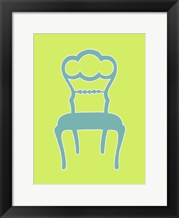 Framed Small Graphic Chair IV (U) Print