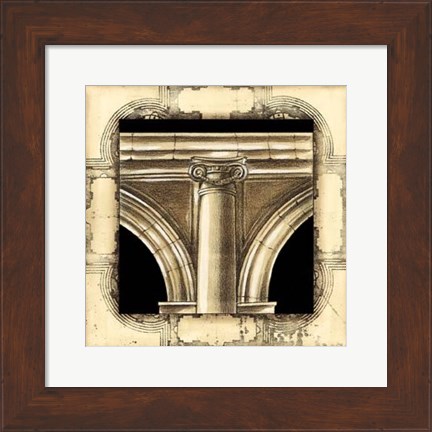 Framed Small Architectural Schema IV Print