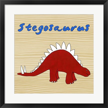 Framed Stegosaurus Print