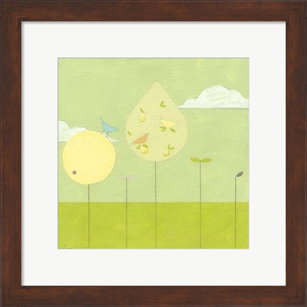 Framed Lollipop Forest I Print