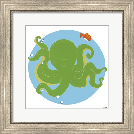 Framed Olga the Octopus Print