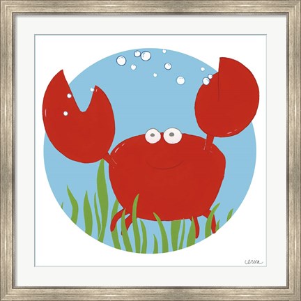 Framed Calvin the Crab Print