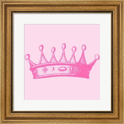 Framed Princess Crown I Print