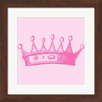 Framed Princess Crown I Print