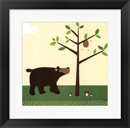 Framed Woodland Friends III Print