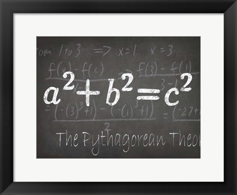 Framed Mathematical Elements IV Print