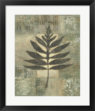 Framed Leaf Textures I Print