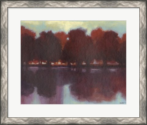 Framed Crimson Lake II Print