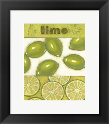 Framed Lime Print