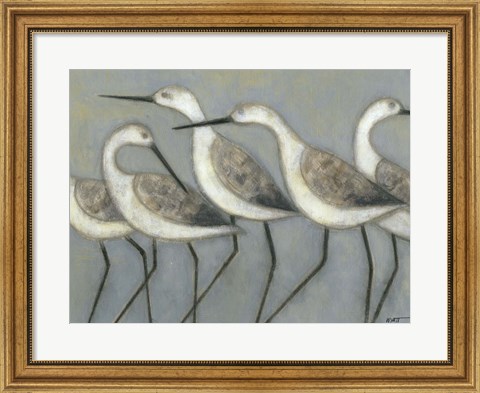 Framed Shore Birds I Print