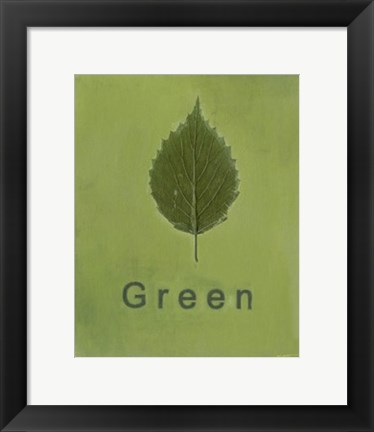 Framed Going Green II Print