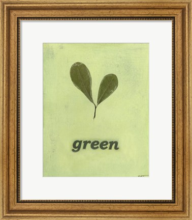 Framed Going Green III Print