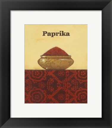 Framed Exotic Spices - Paprika Print