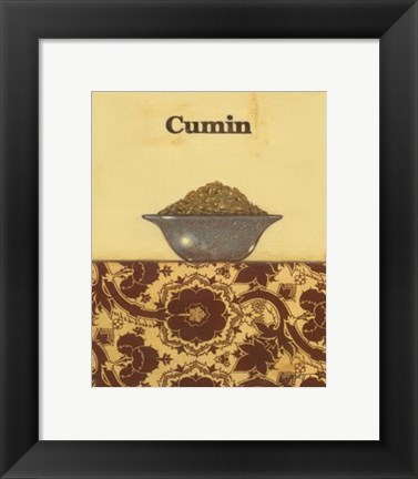 Framed Exotic Spices - Cumin Print