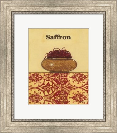 Framed Exotic Spices - Saffron Print