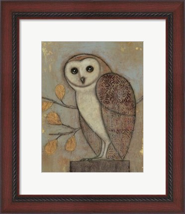 Framed Ornate Owl II Print