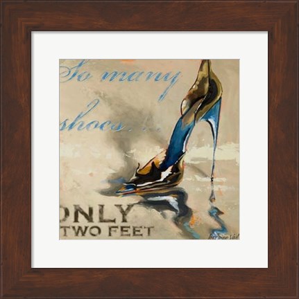 Framed So Many Shoes Print