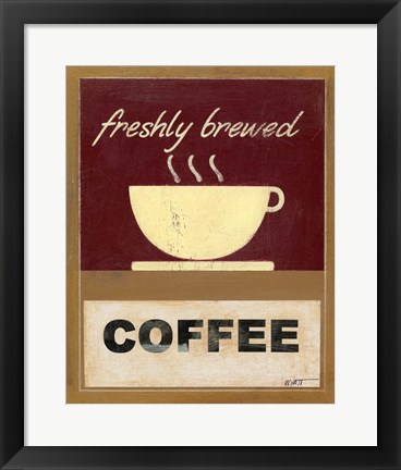 Framed Hot Coffee I Print