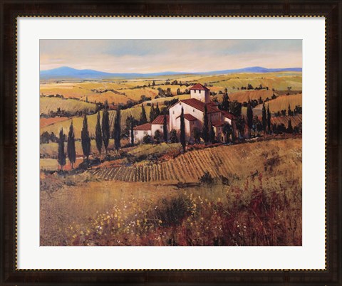 Framed Tuscany III Print