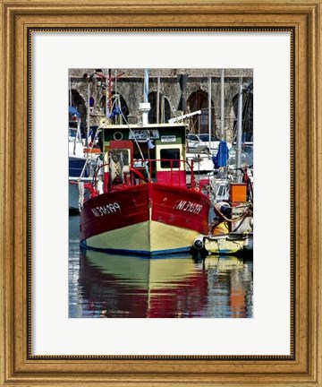 Framed Antibes Harbor I Print