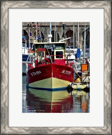 Framed Antibes Harbor I Print