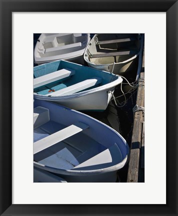 Framed Row Boats IV Print
