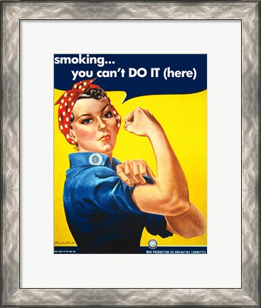 Framed Smoking - You Cant Do It Print