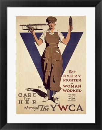 Framed For Every Fighter a Woman Worker YWCA Print