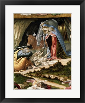 Framed Mystic Nativity, 1500 (detail 2) Print