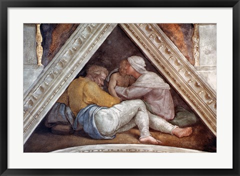 Framed Sistine Chapel Ceiling: The Ancestors of Christ Print