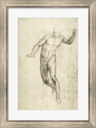 Framed Study for The Last Judgement Print