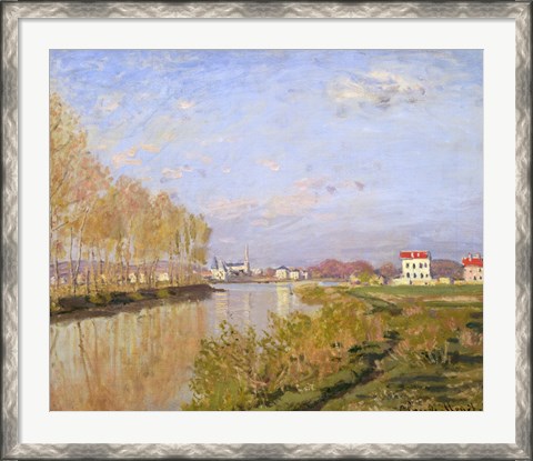 Framed Seine at Argenteuil, 1873 Print
