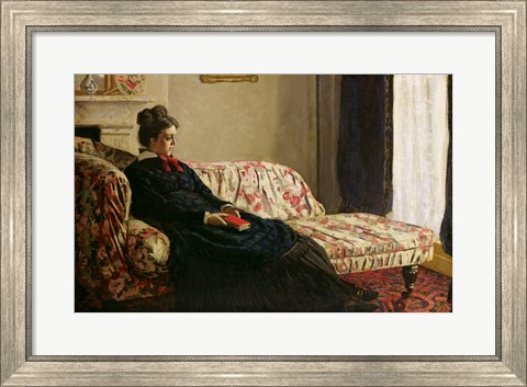 Framed Meditation, or Madame Monet on the Sofa, c.1871 Print