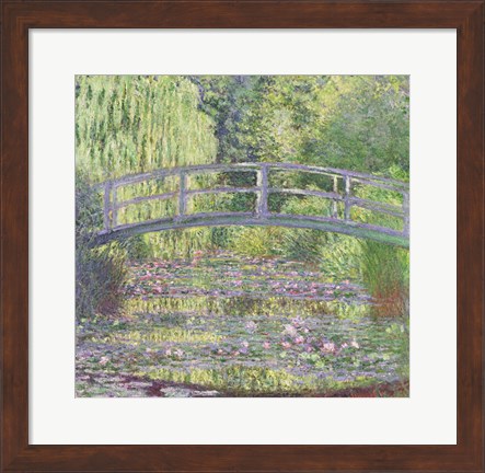 Framed Waterlily Pond: Green Harmony, 1899 Print