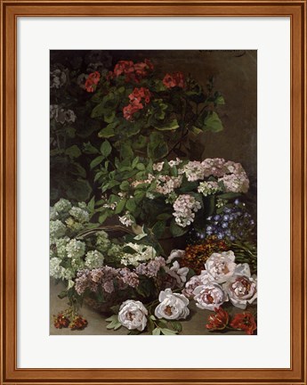 Framed Spring Flowers, 1864 Print