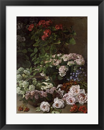 Framed Spring Flowers, 1864 Print