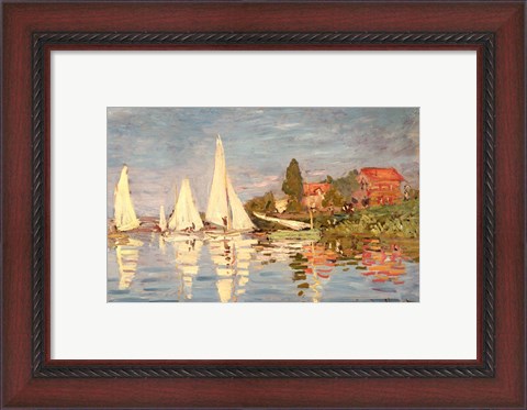 Framed Regatta at Argenteuil, c.1872 Print