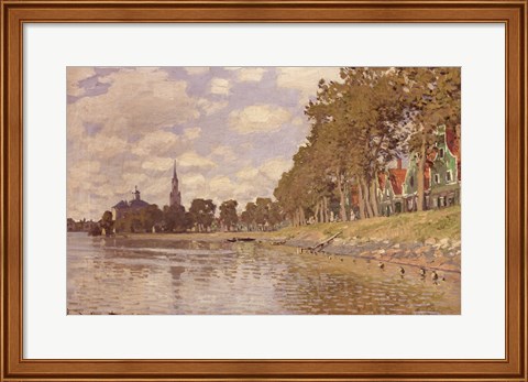 Framed Zaandam (Holland) 1871 Print