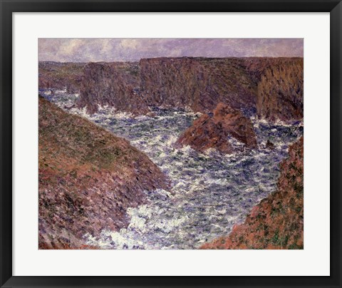 Framed Port Domois at Belle Ile, 1886 Print