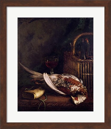 Framed Still Life with a Pheasant, c.1861 Print