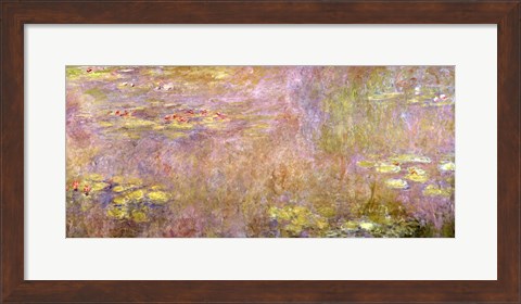 Framed Waterlilies, after 1916 Print