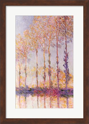 Framed Poplars on the Banks of the Epte, 1891 Print