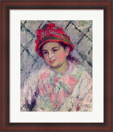 Framed Portrait of Blanche Hoschede (1864-1947) as a Young Girl, c.1880 Print
