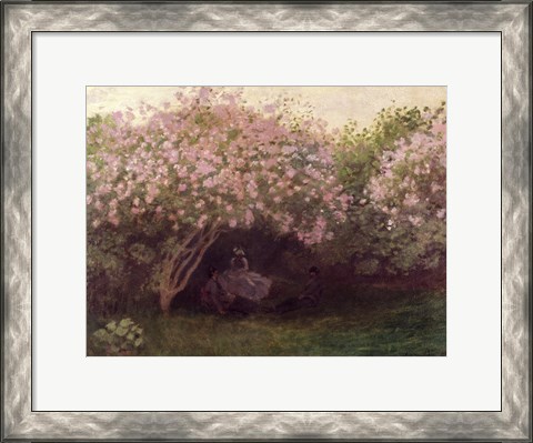 Framed Lilacs, Grey Weather, c.1872-73 Print